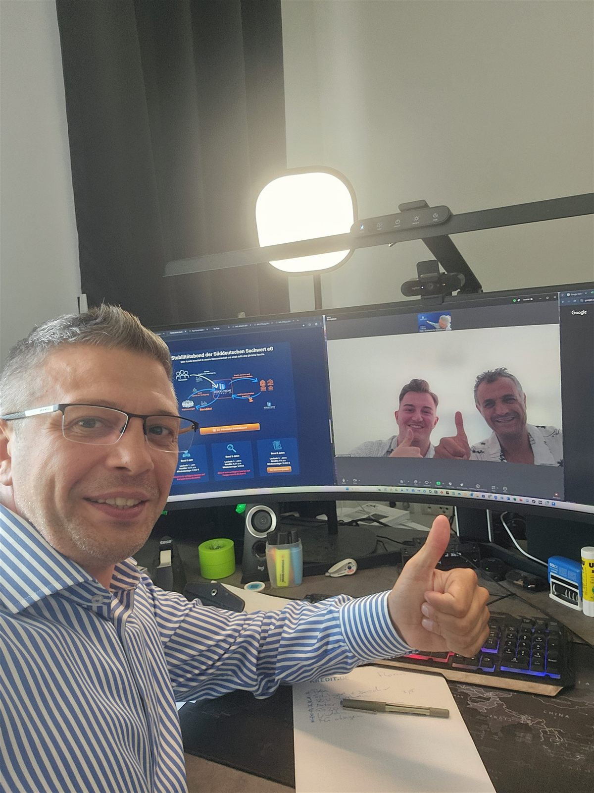 Kevin – Persönlich vom Vorstand beraten – Abschluss per Videocall.